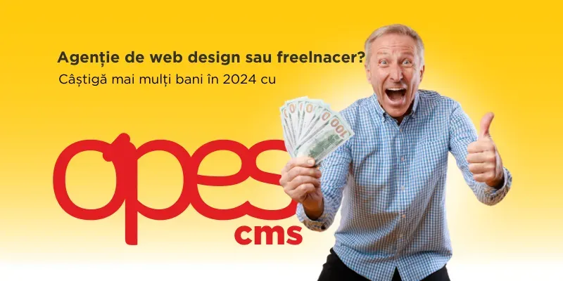 Cum să câștigi mai mulți bani din web design în 2024? Folosește Sistemul OPES cu OPES CMS